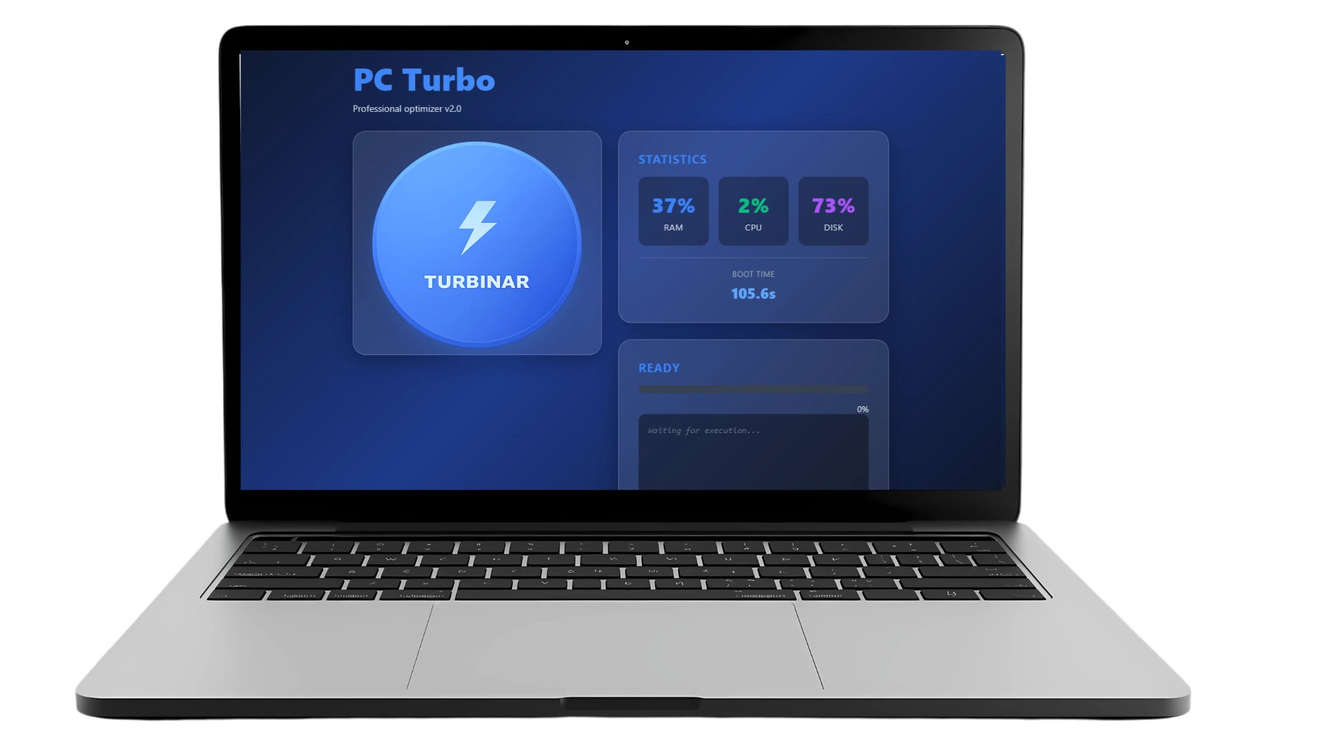 PC Turbo rodando em um notebook