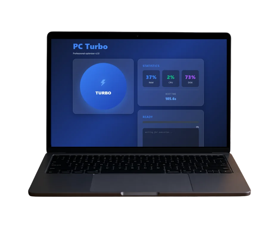 PC Turbo running on a laptop